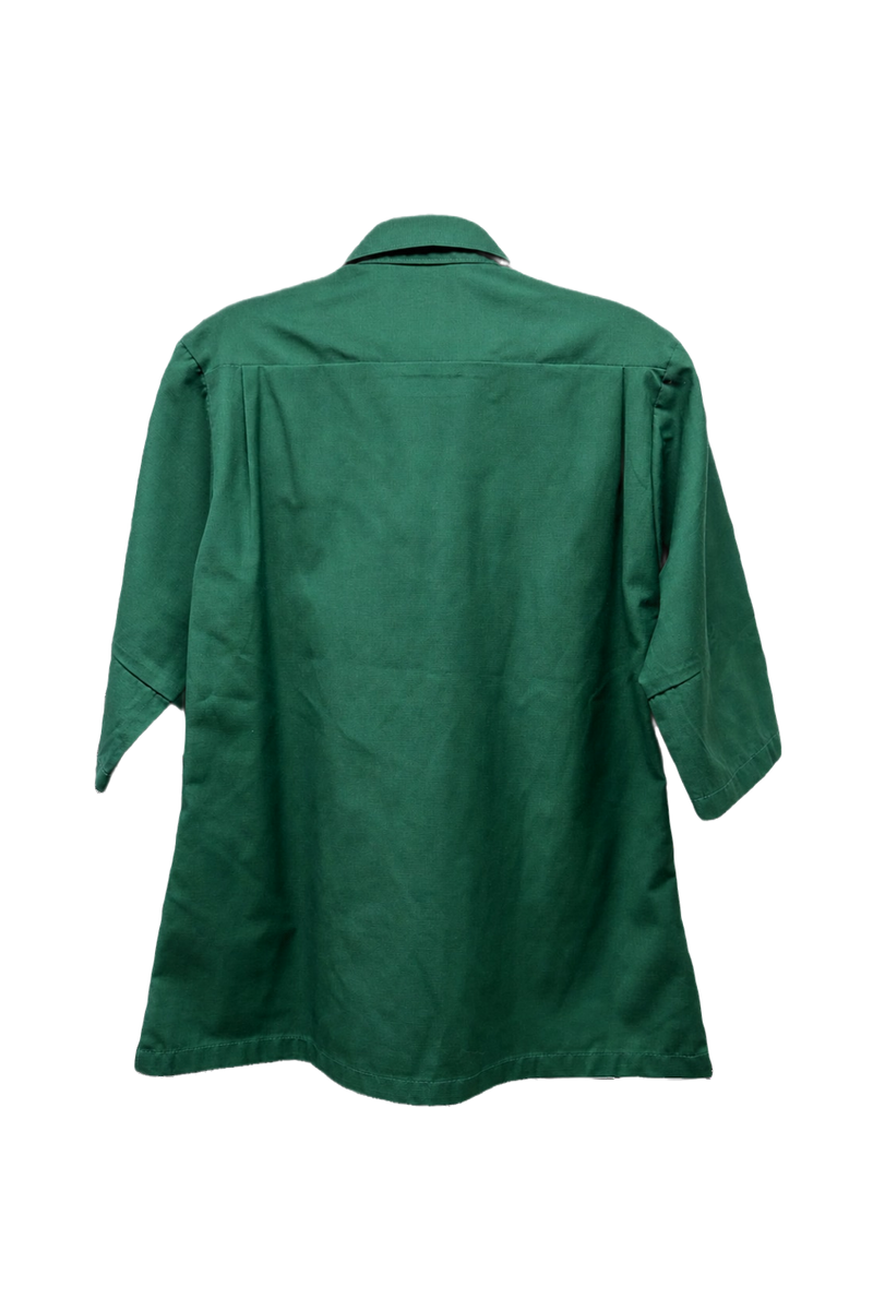 1970s Green Cotton Jacket - Back View