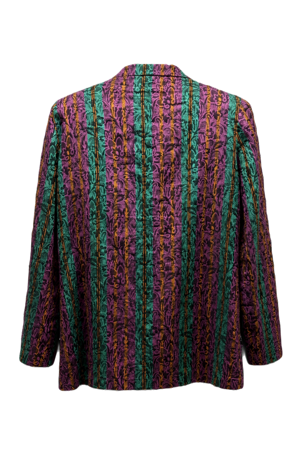 1980s Purple Cotton Blazer - Back View