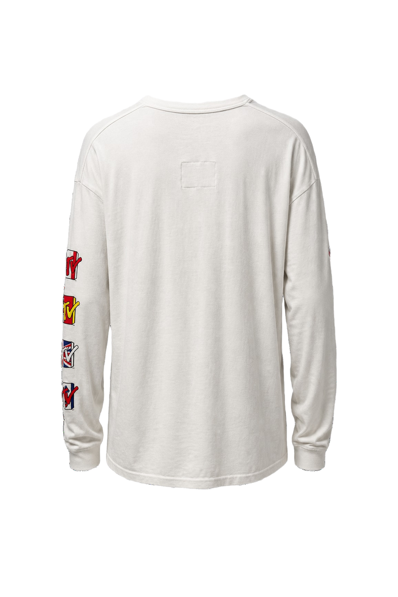 1990s White Cotton T-Shirt - Back View