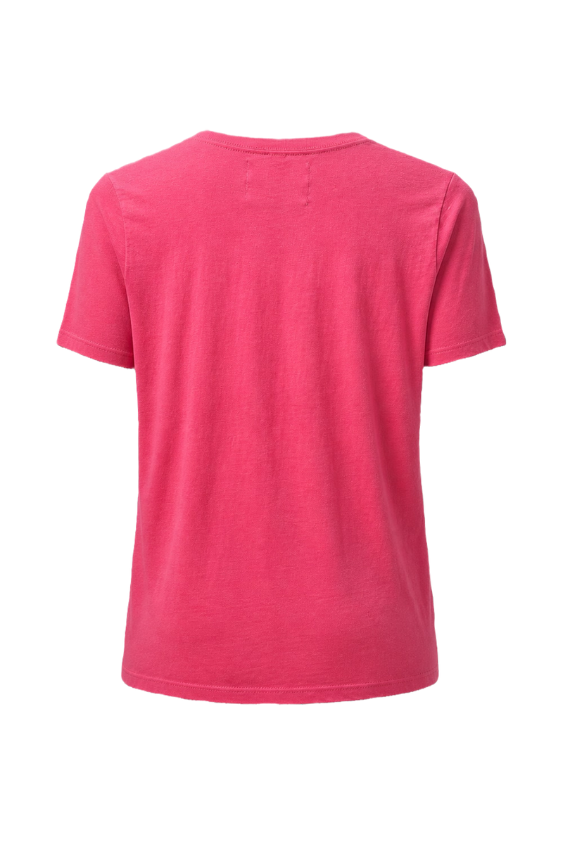 1990s Bright Pink Cotton T-Shirt - Back View