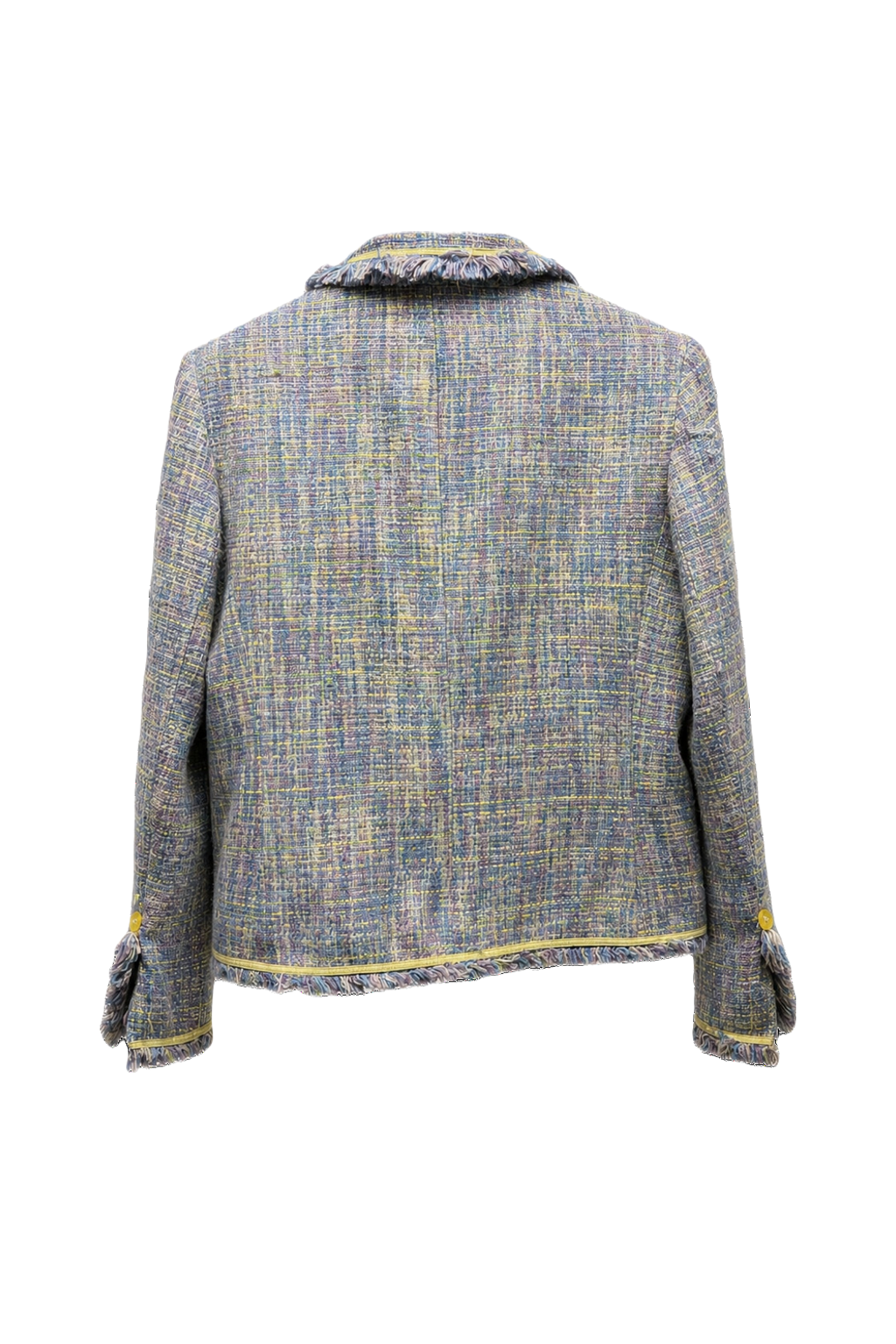 1980s Pastel Rainbow Acrylic Blazer - Back View