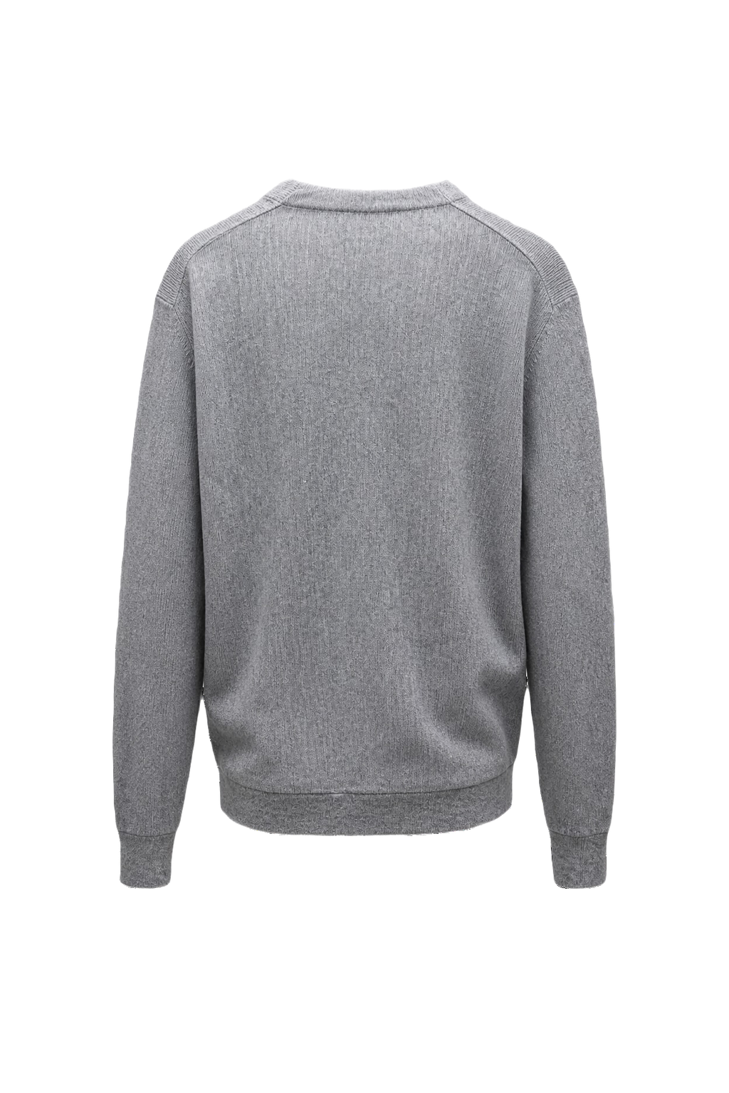 1990s Light Grey Wool Blend Cardigan - Back View
