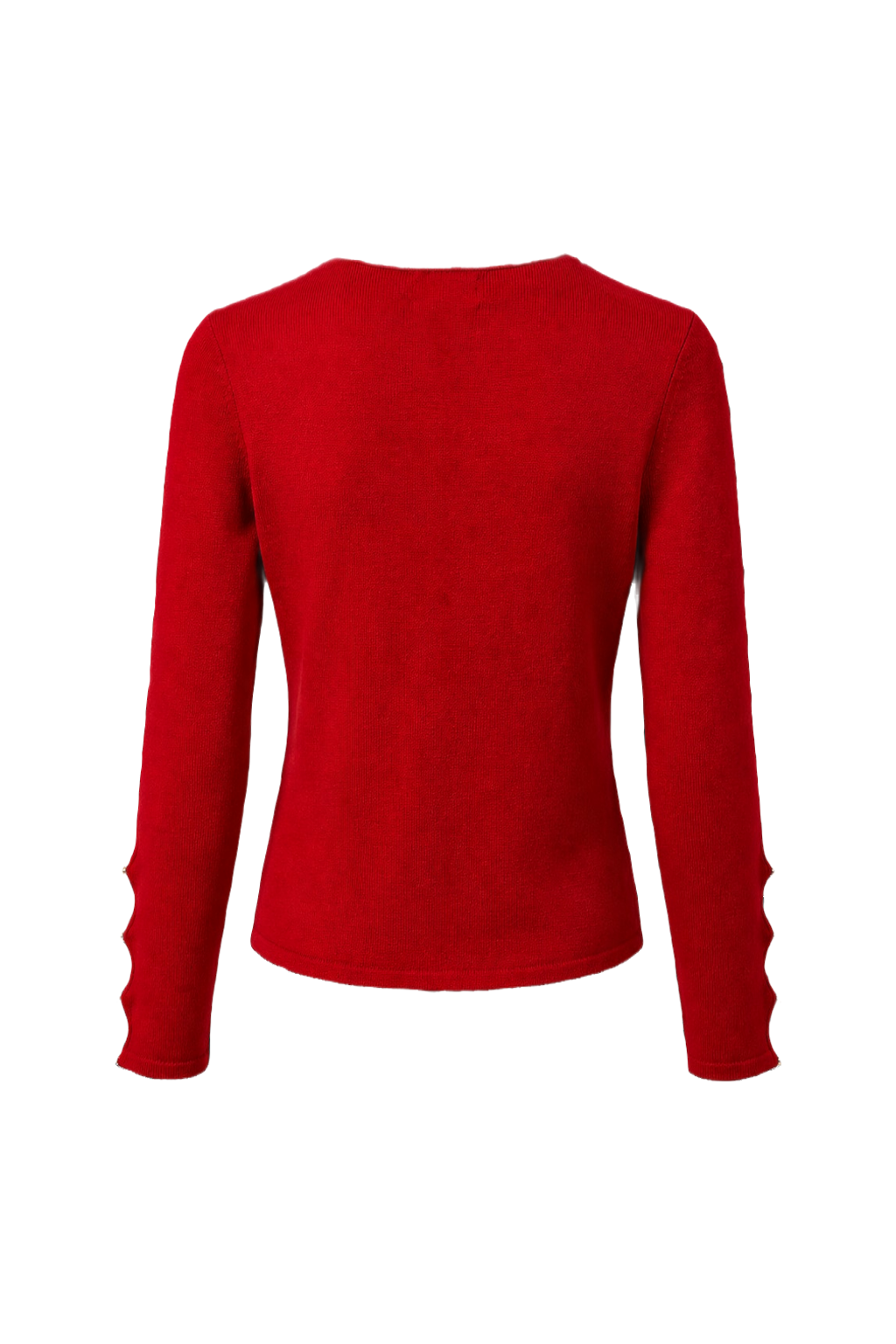 1990s Red Rayon Blend Sweater - Back View