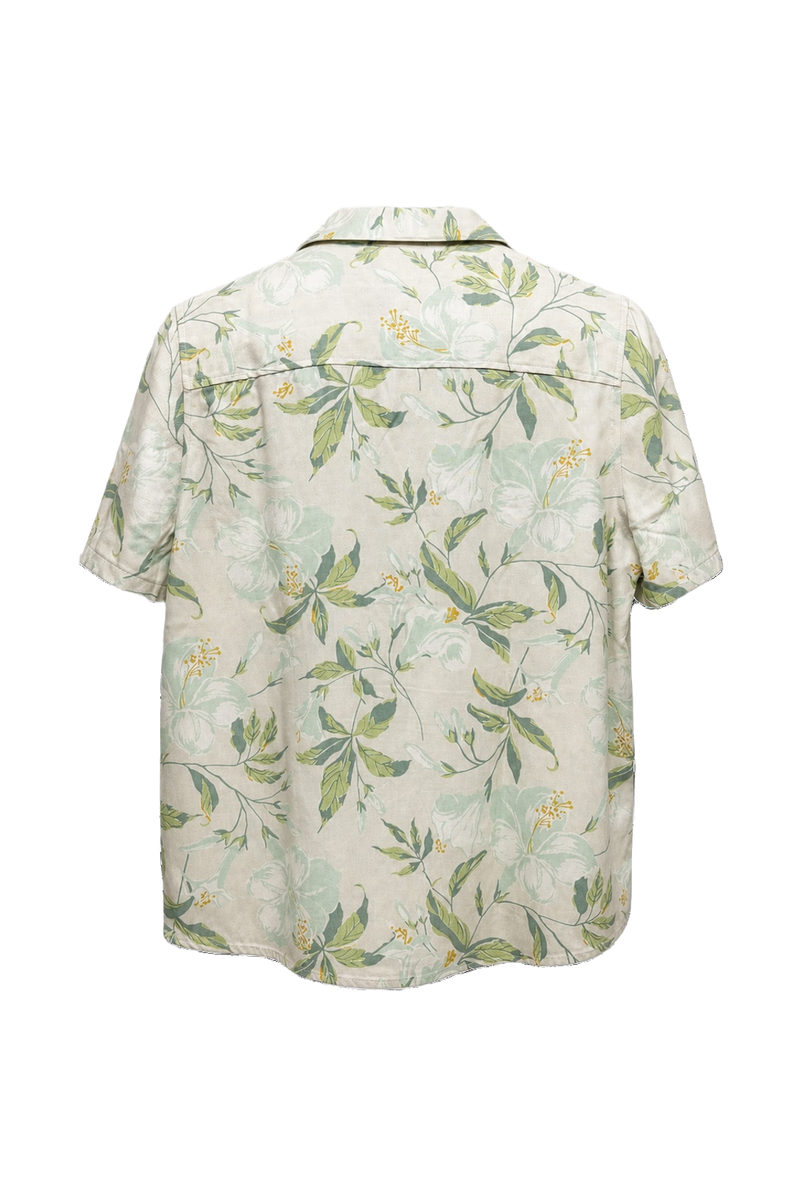 1990s Cream Silk Shirt - Back View