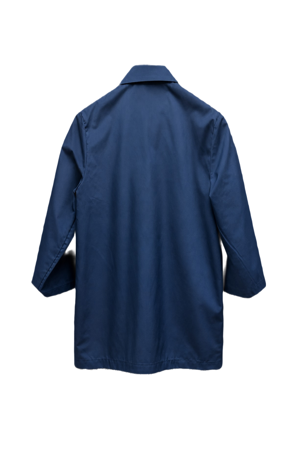 1970s Navy Blue Cotton Blend Jacket - Back View