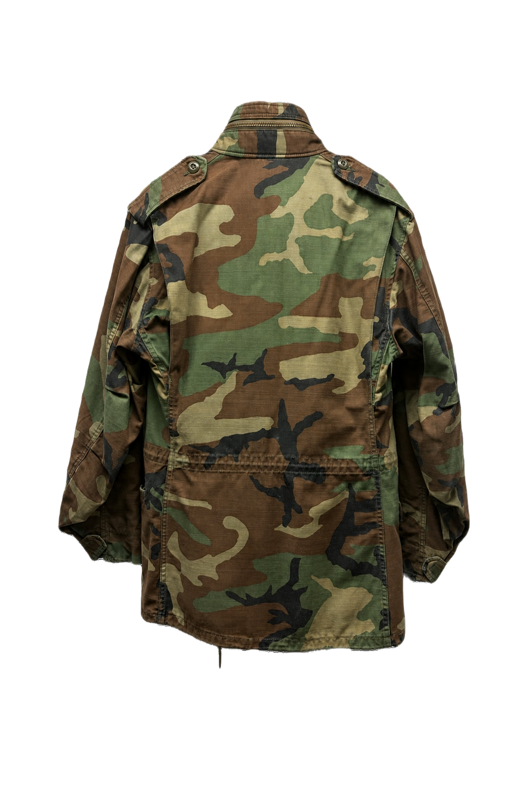 1990s Camouflage Cotton Blend Jacket - Back View