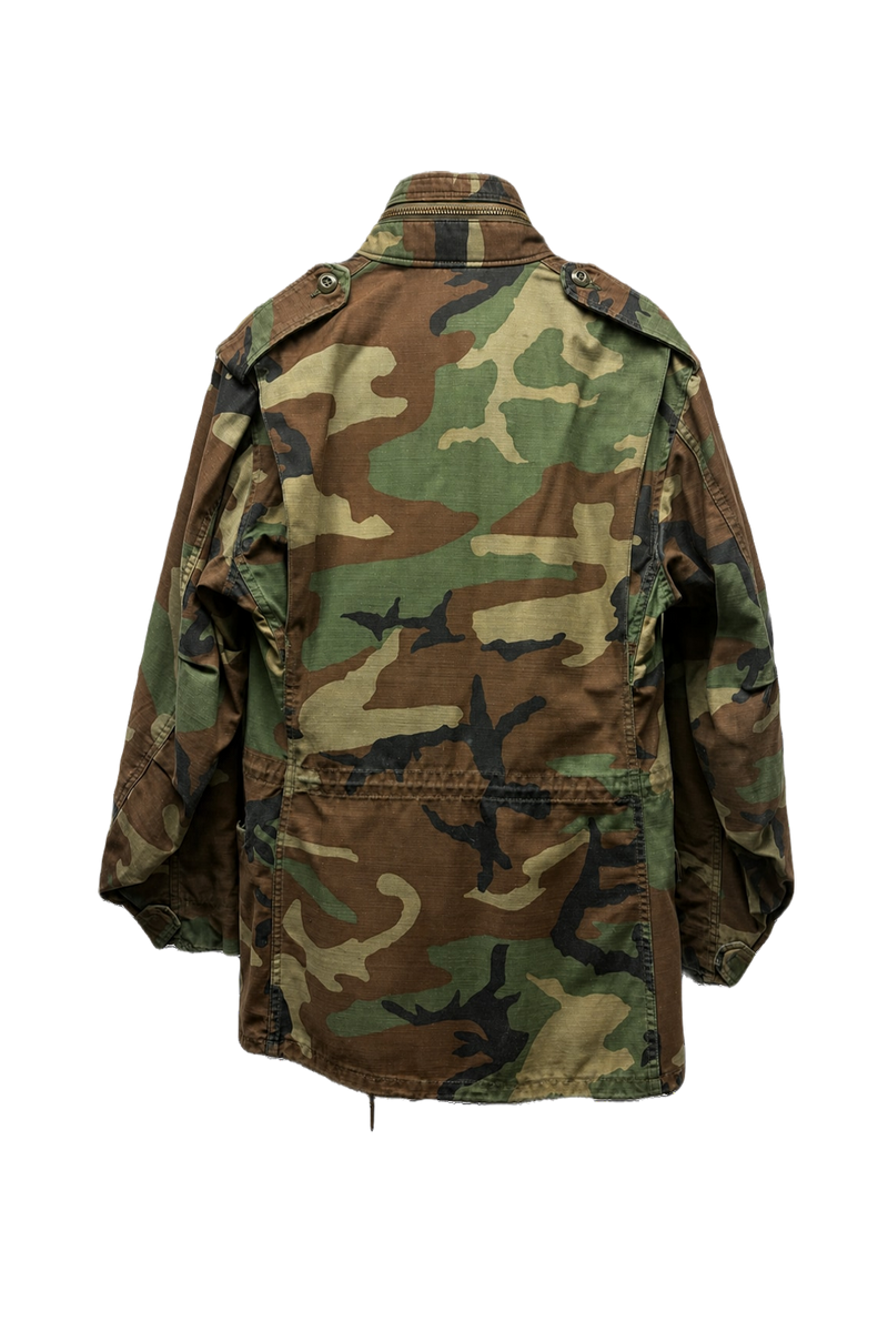 1990s Camouflage Cotton Blend Jacket - Back View