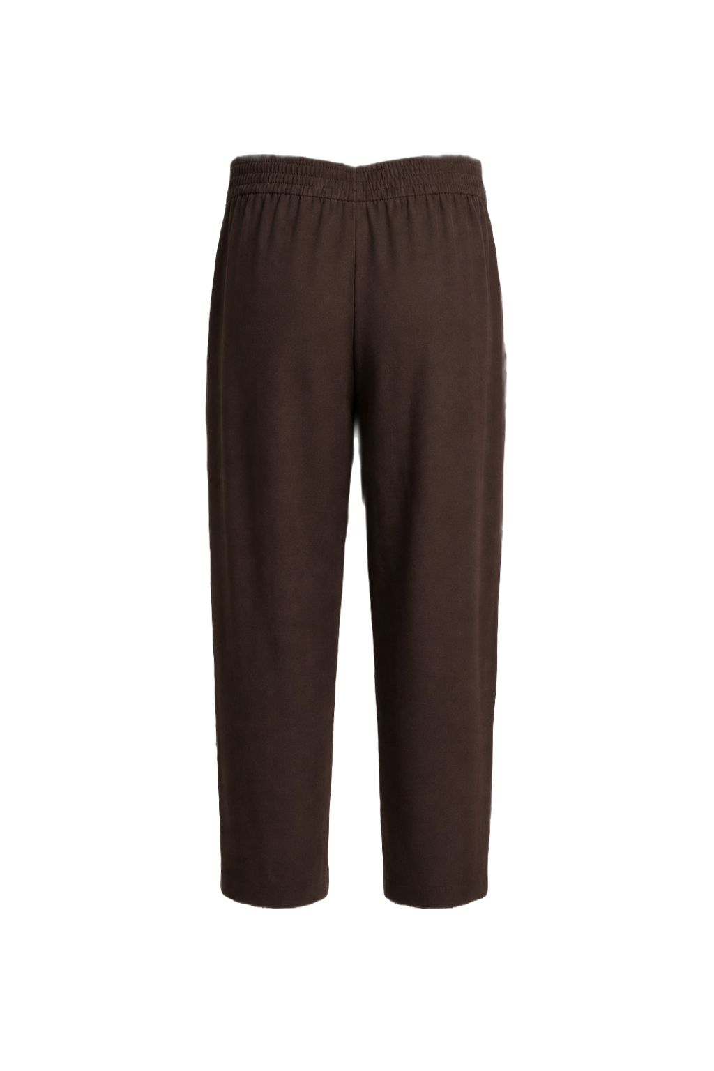 1990s Dark Brown Wool Blend Trousers - Back View