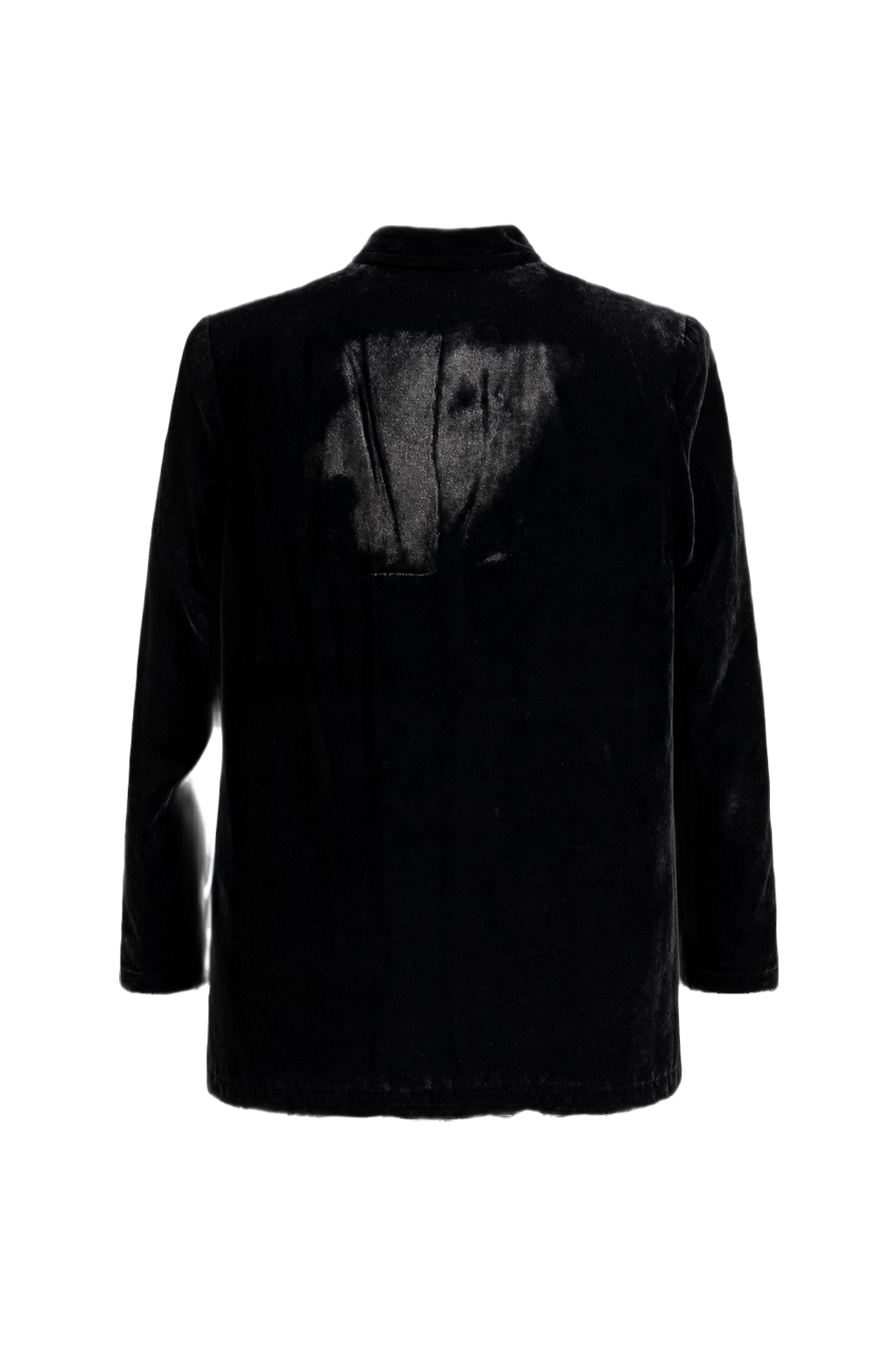 1950s Black Velvet Cape - Back View
