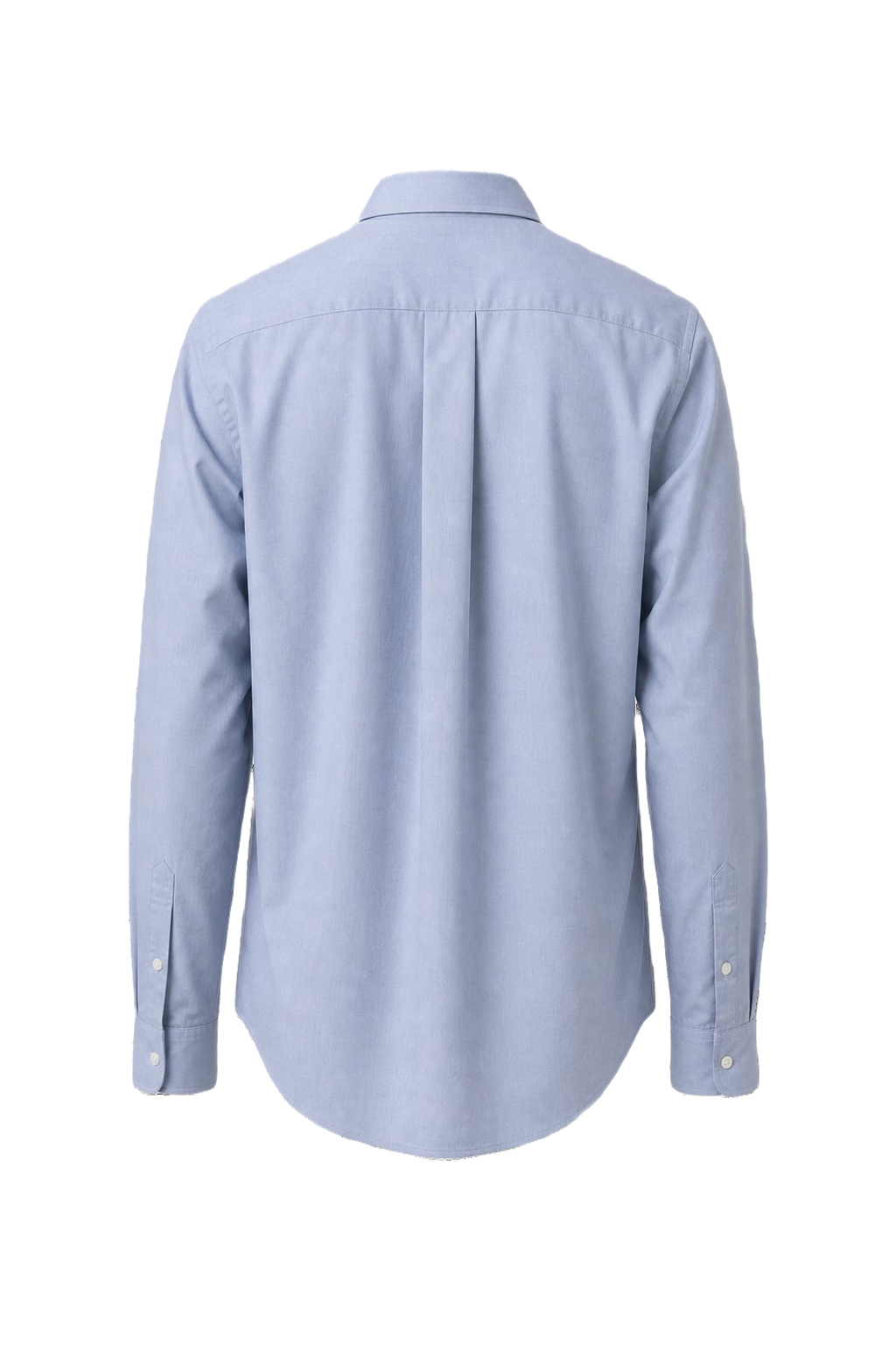 1970s Light Blue Cotton Button-Down Shirt - Back View