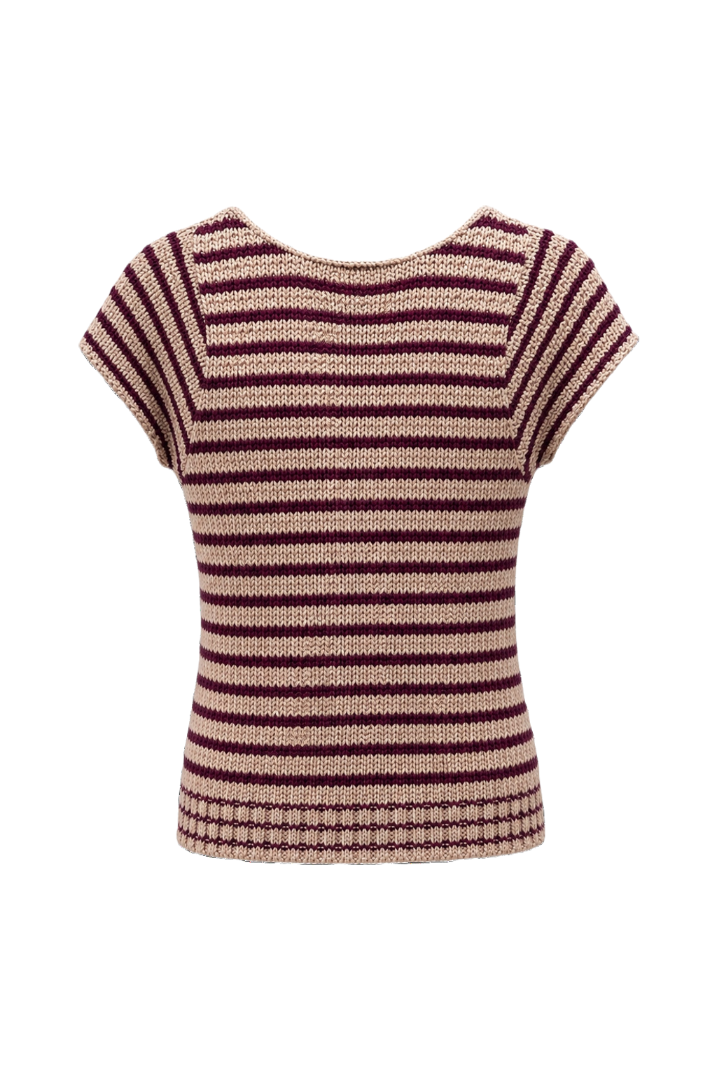 1970s Purple Cotton Blend Sweater - Back View