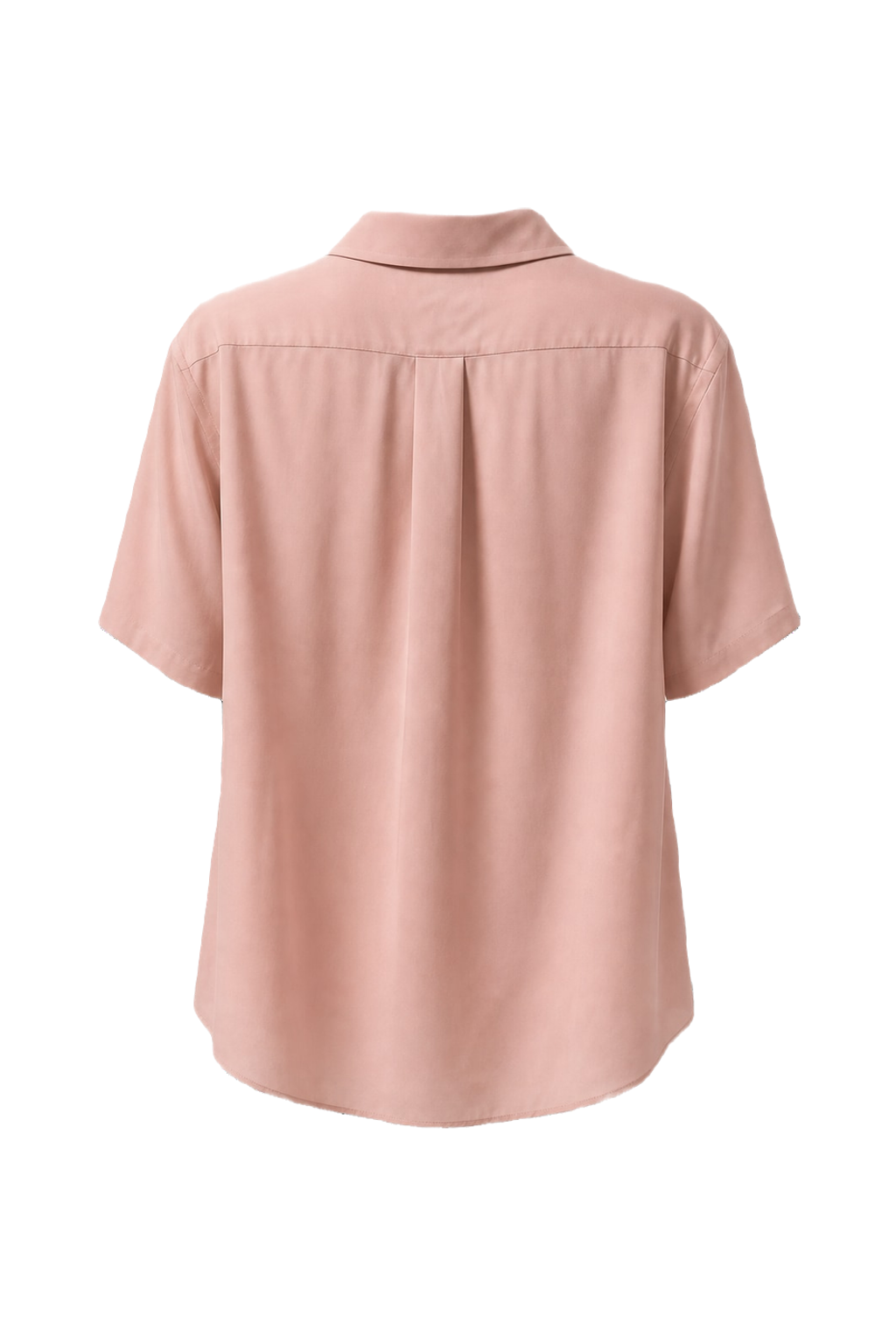 1980s Light Pink Synthetic Blend Shirt - Back View