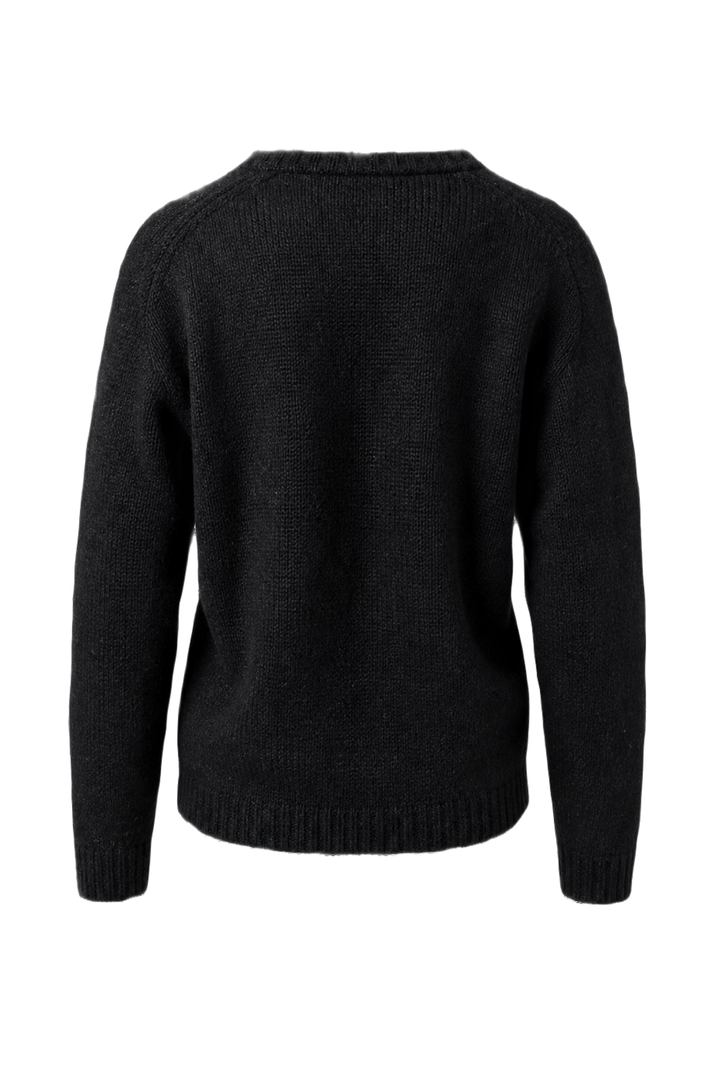1960s Black Synthetic Blend Sweater - Back View