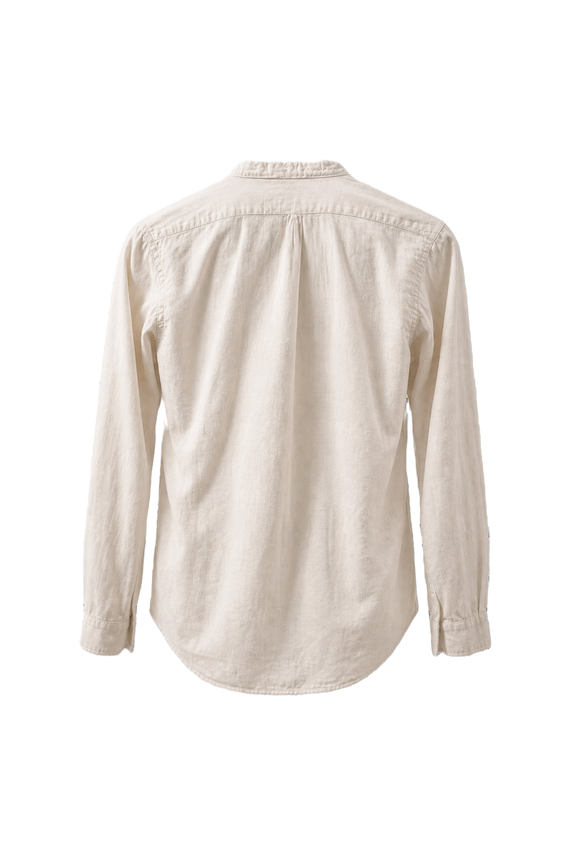 1970s White Cotton Shirt - Back View