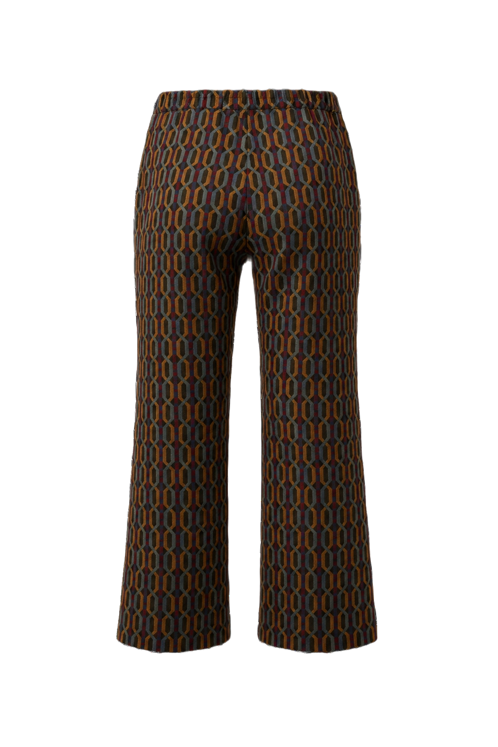 1970s Multi-Color Velour Pants - Back View