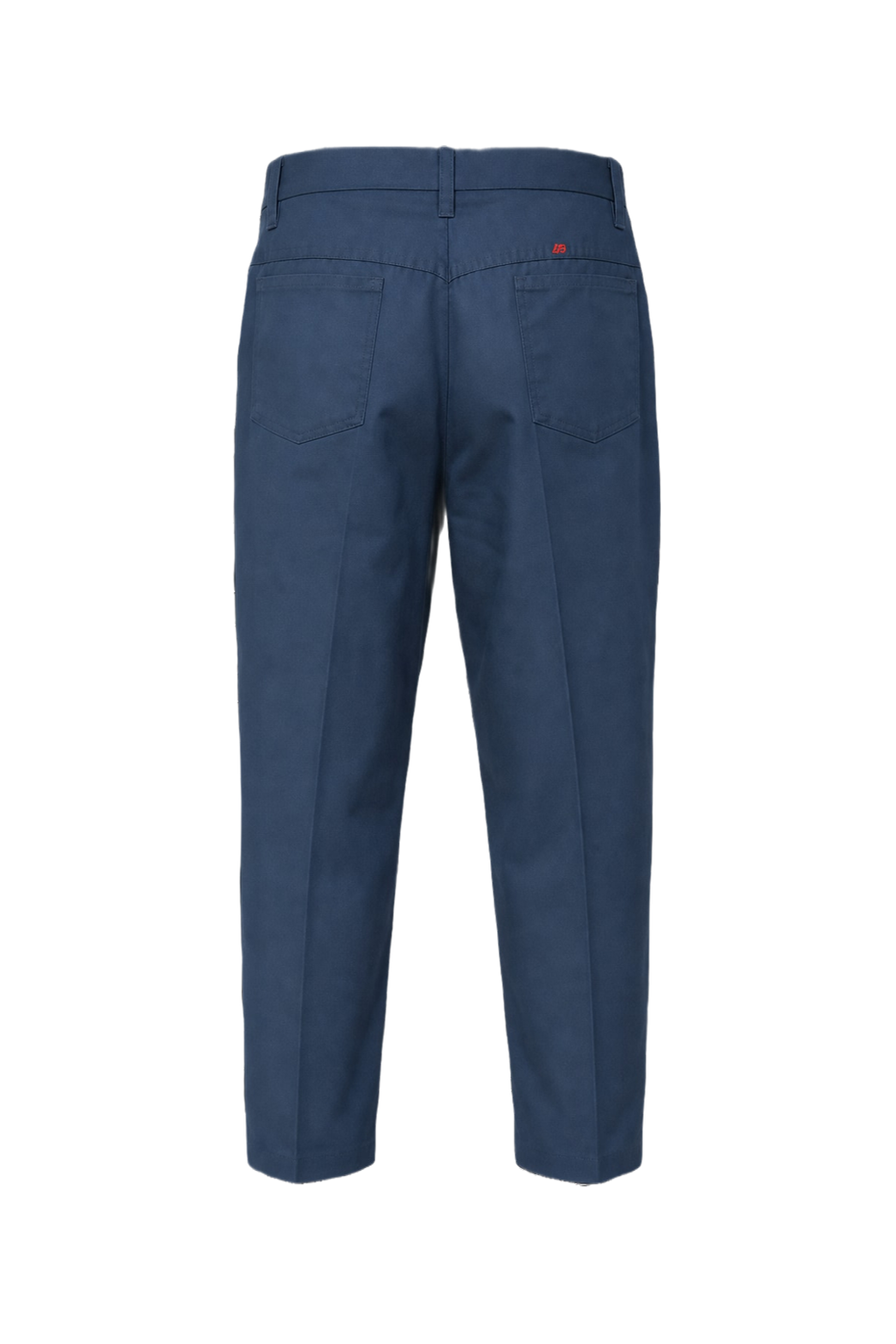 1970s Navy Blue Cotton Blend Pants - Back View