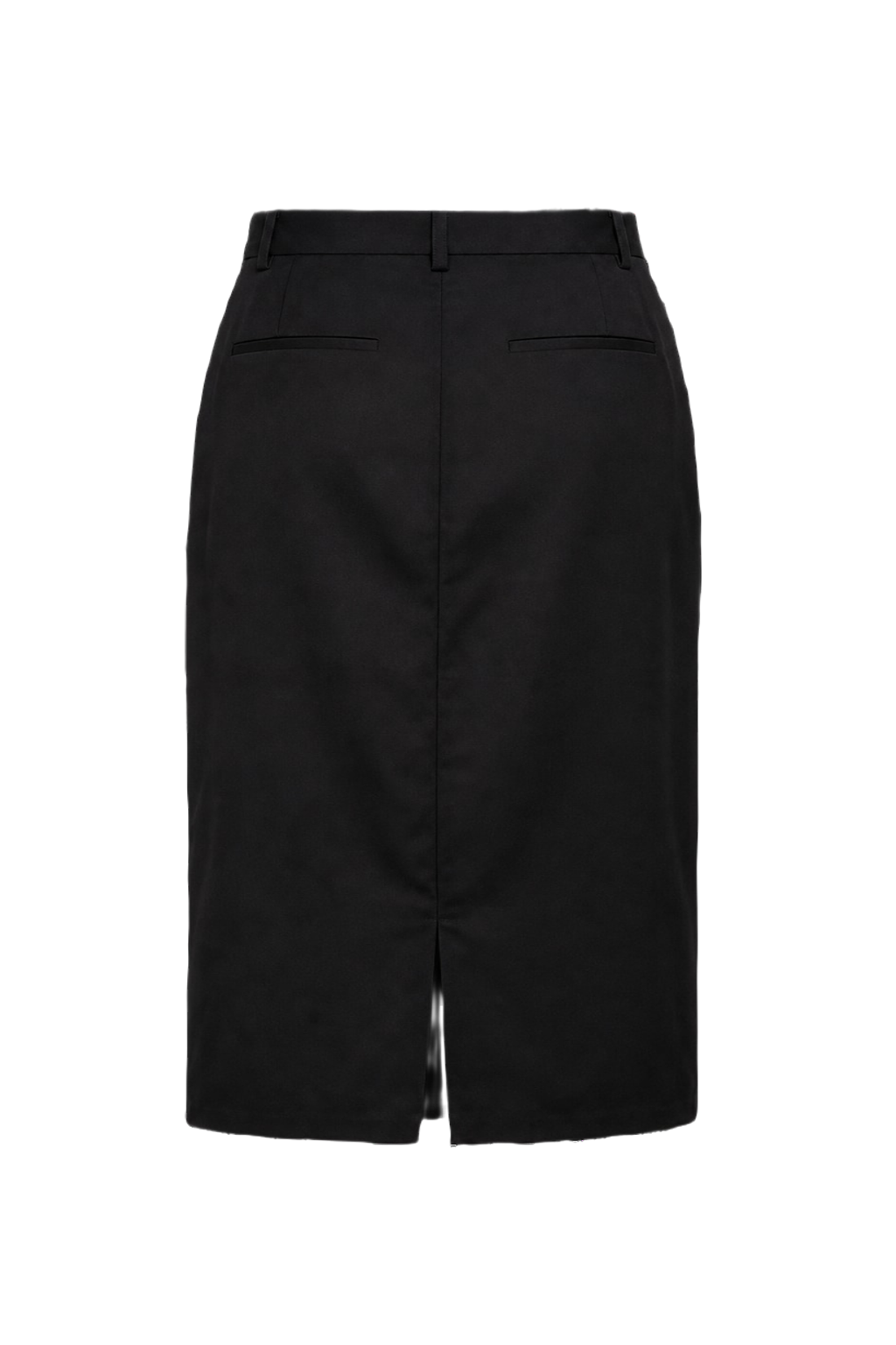 1990s Black Acrylic Skirt - Back View