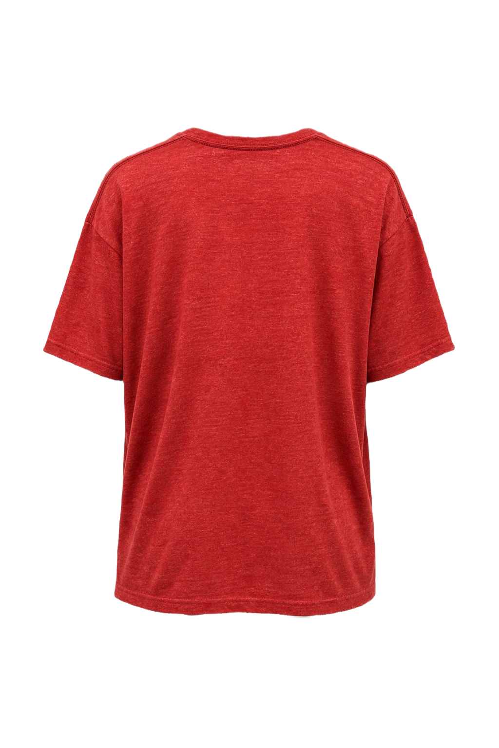 1990s Red Cotton Blend T-Shirt - Back View