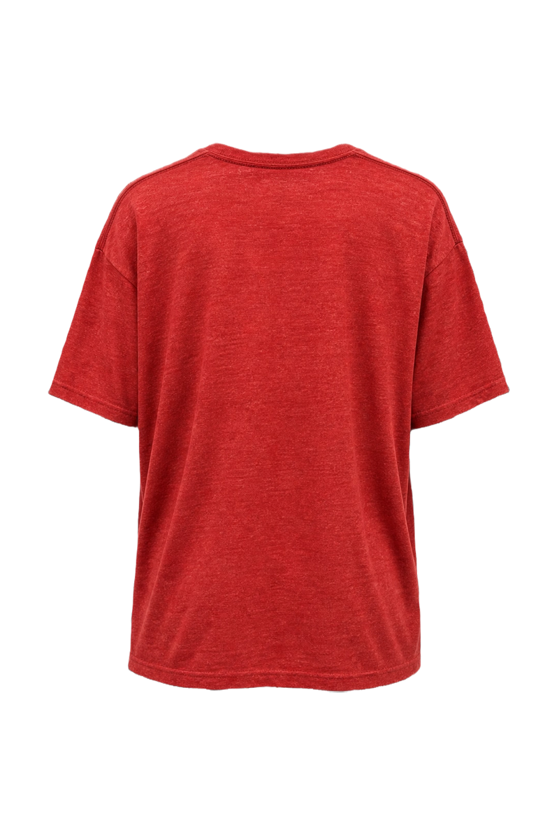 1990s Red Cotton Blend T-Shirt - Back View