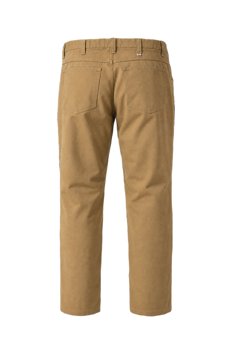 1990s Beige Cotton Blend Pants - Back View