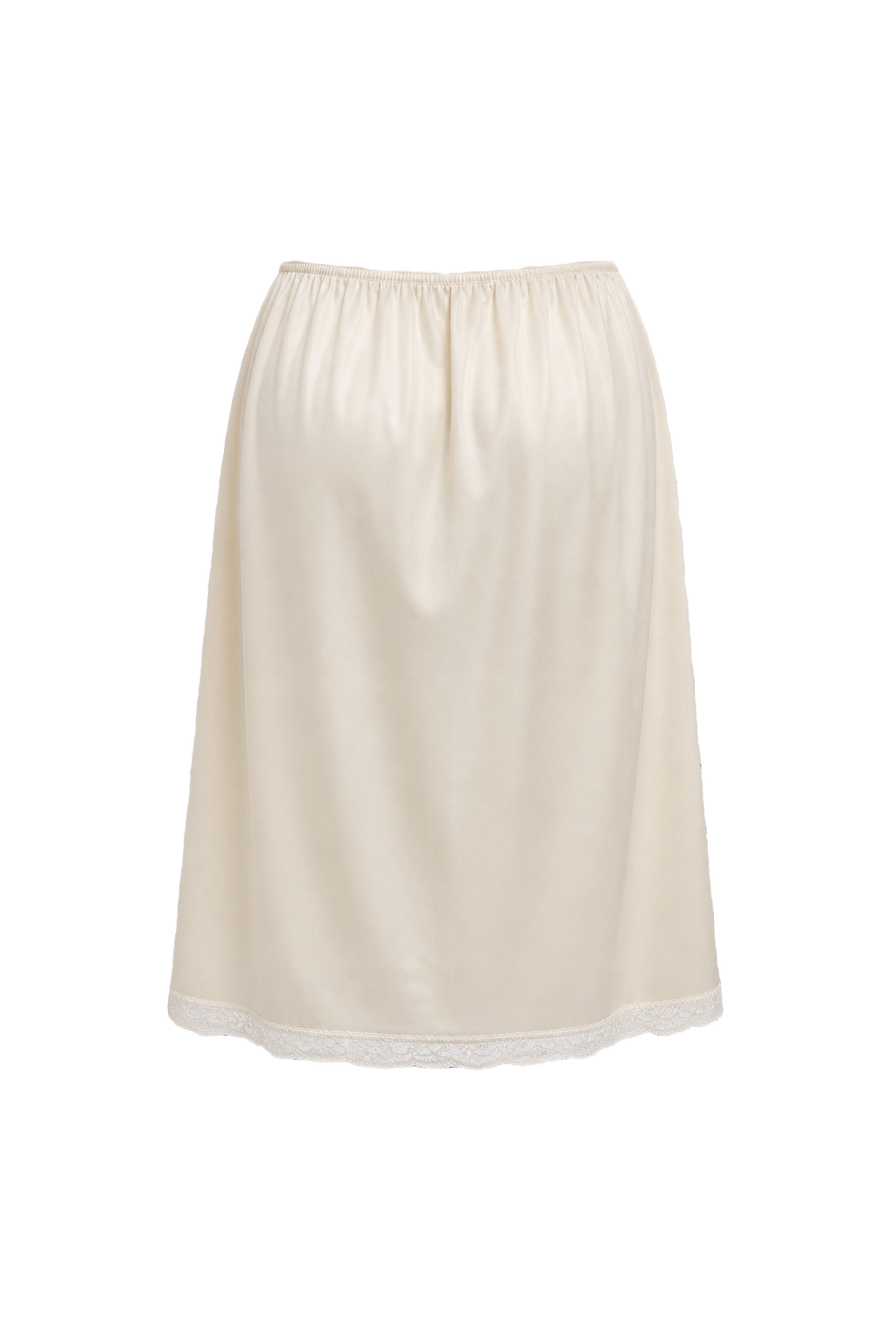 1950s Cream White Acrylic Skirt - Back View