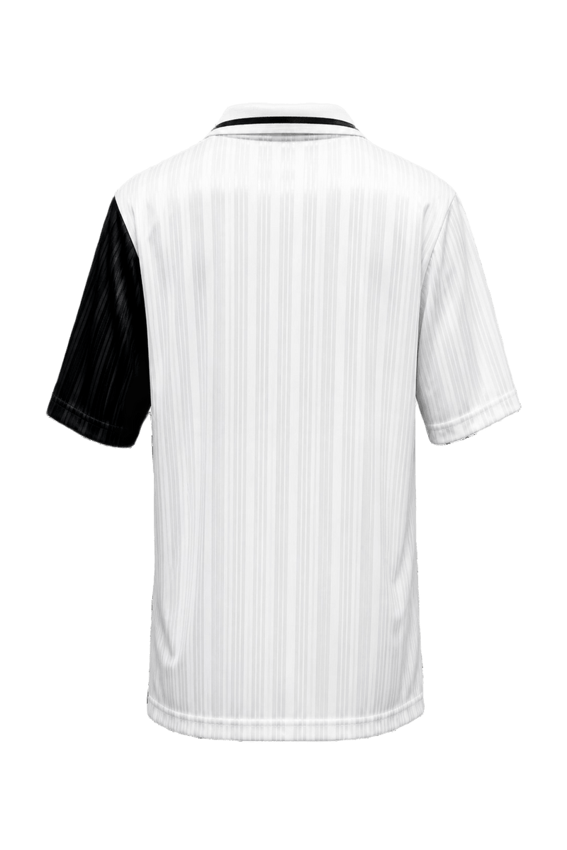 1990s White Polyester Polo - Back View