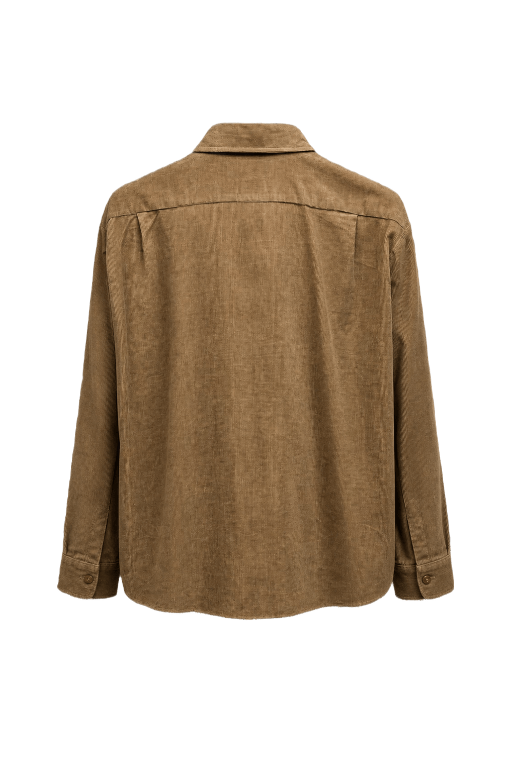 1990s Tan Cotton Shirt - Back View