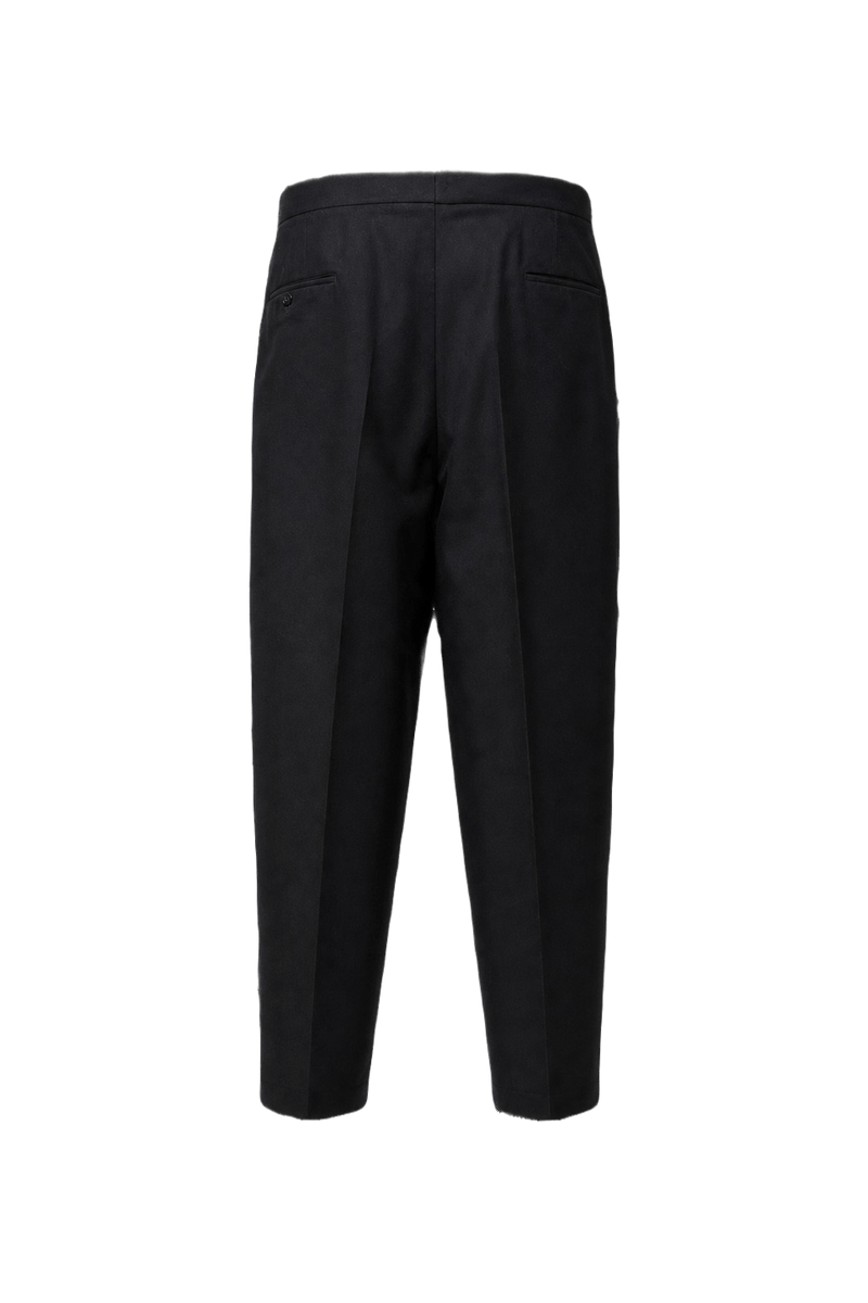 1930s Black Wool Trousers - Back View
