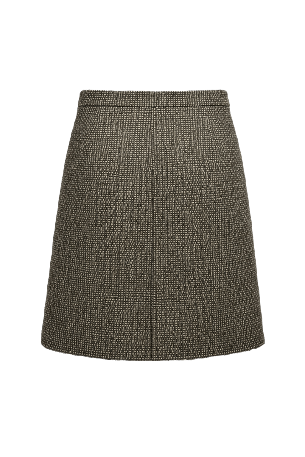 1960s Grey Wool Skirt - Back View