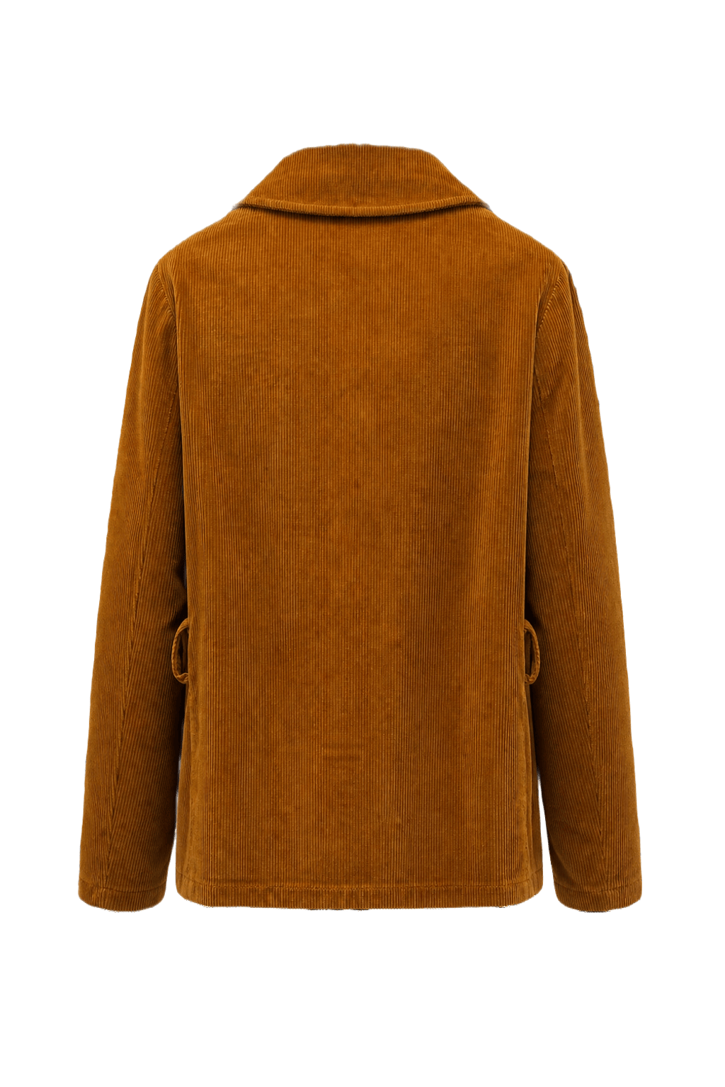 1970s Rust Brown Corduroy Jacket - Back View