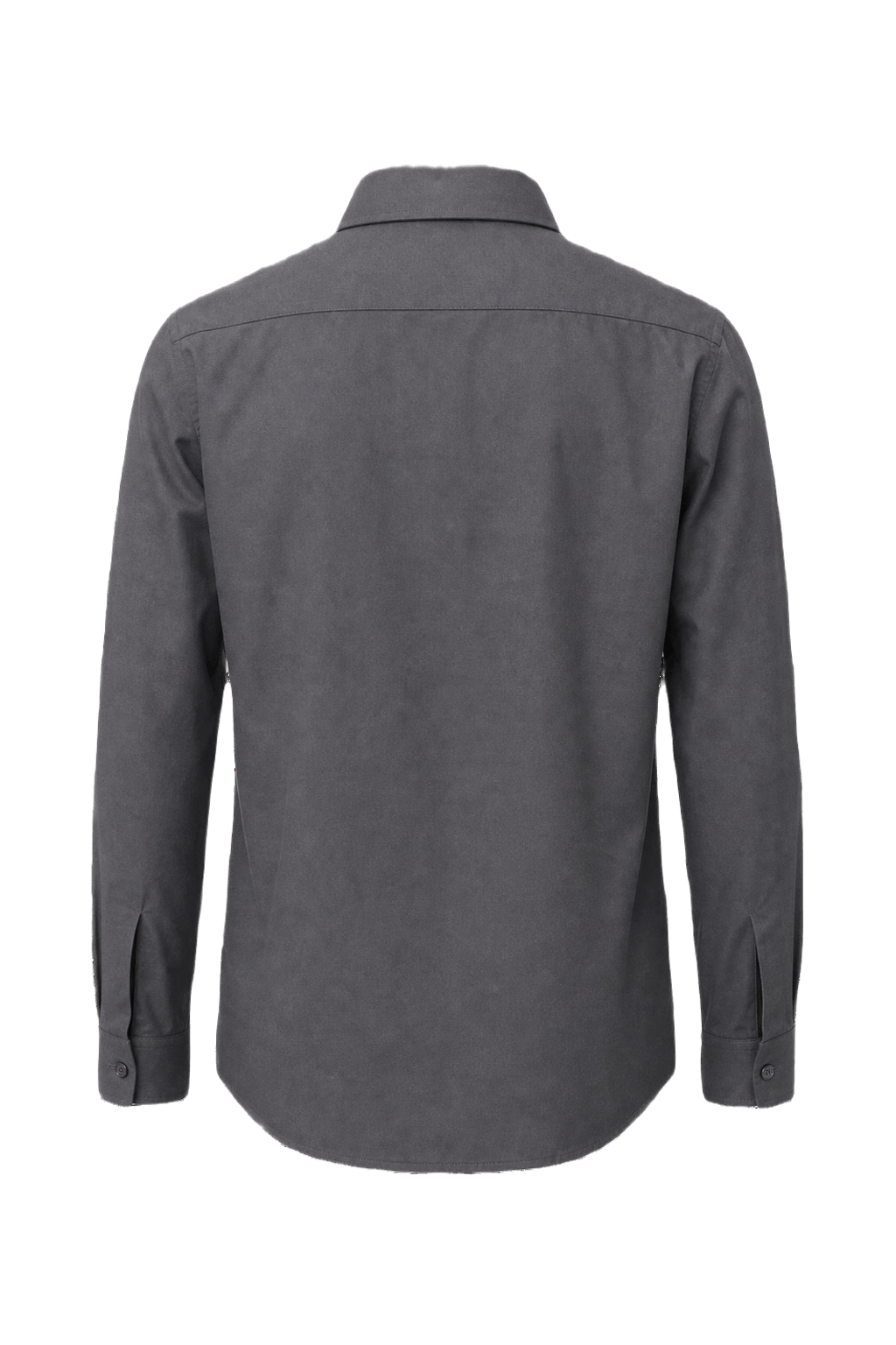 1980s Charcoal Grey Cotton Blend Shirt - Back View