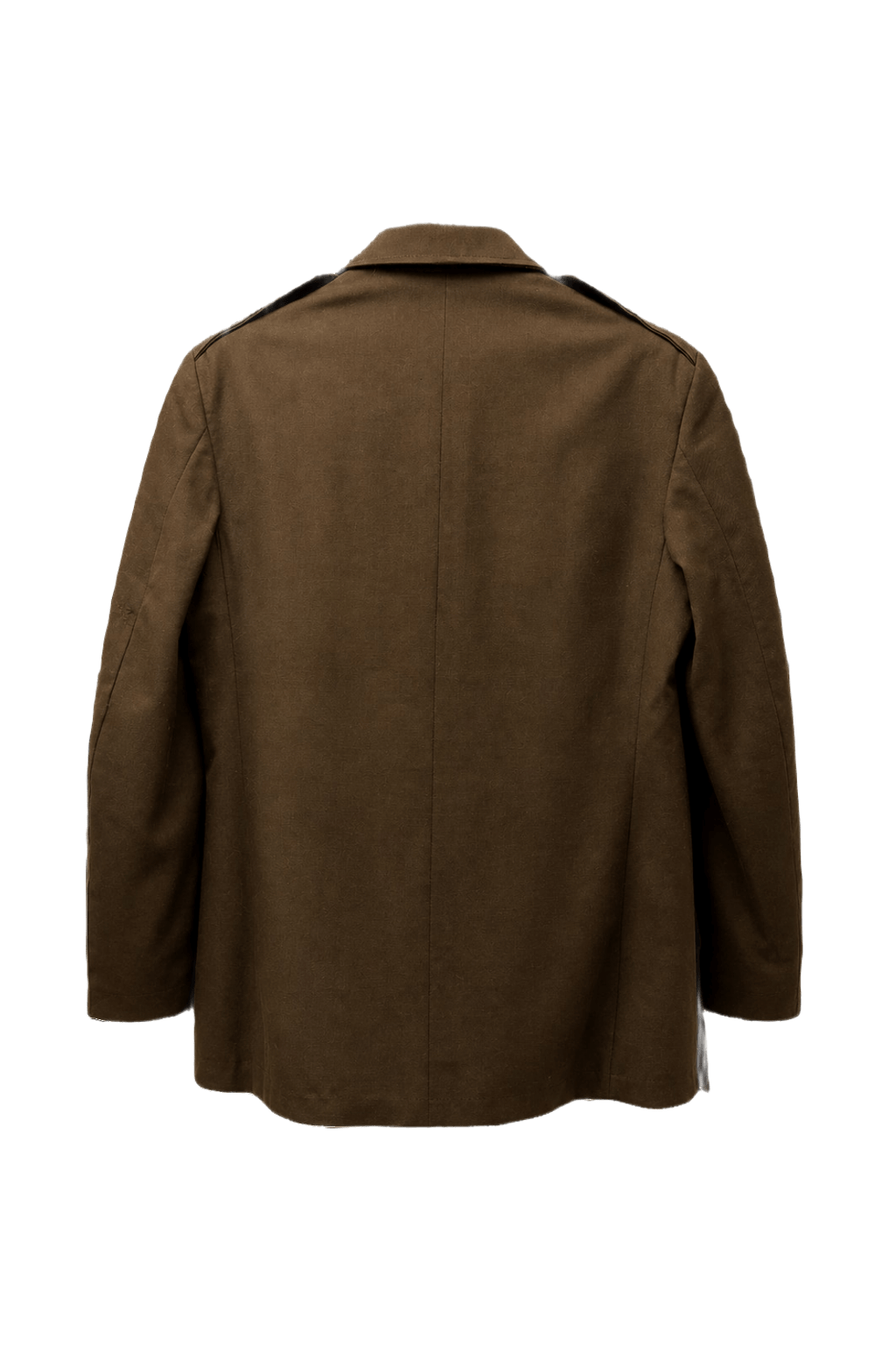 Unknown Brown Wool Jacket - Back View