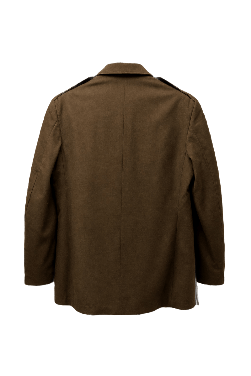 Unknown Brown Wool Jacket - Back View