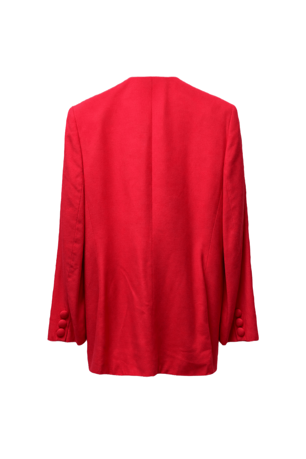 1980s Pink Rayon Blazer - Back View