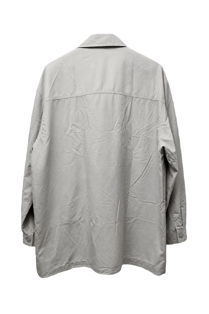 1980s Beige Cotton Blend Jacket - Back View
