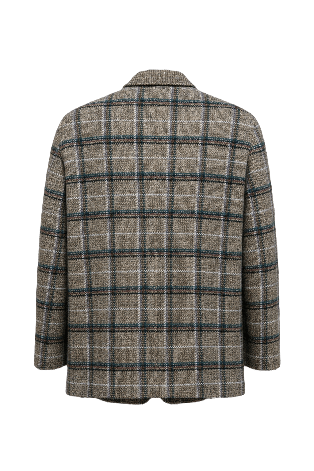 1980s Brown Wool Blazer - Back View