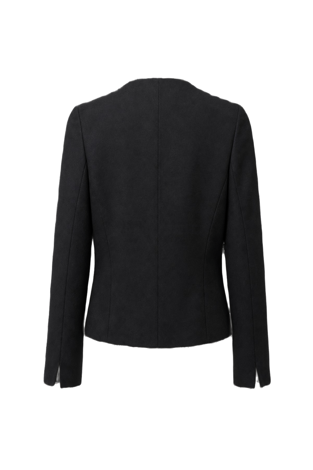 1980s Black Wool Blazer - Back View