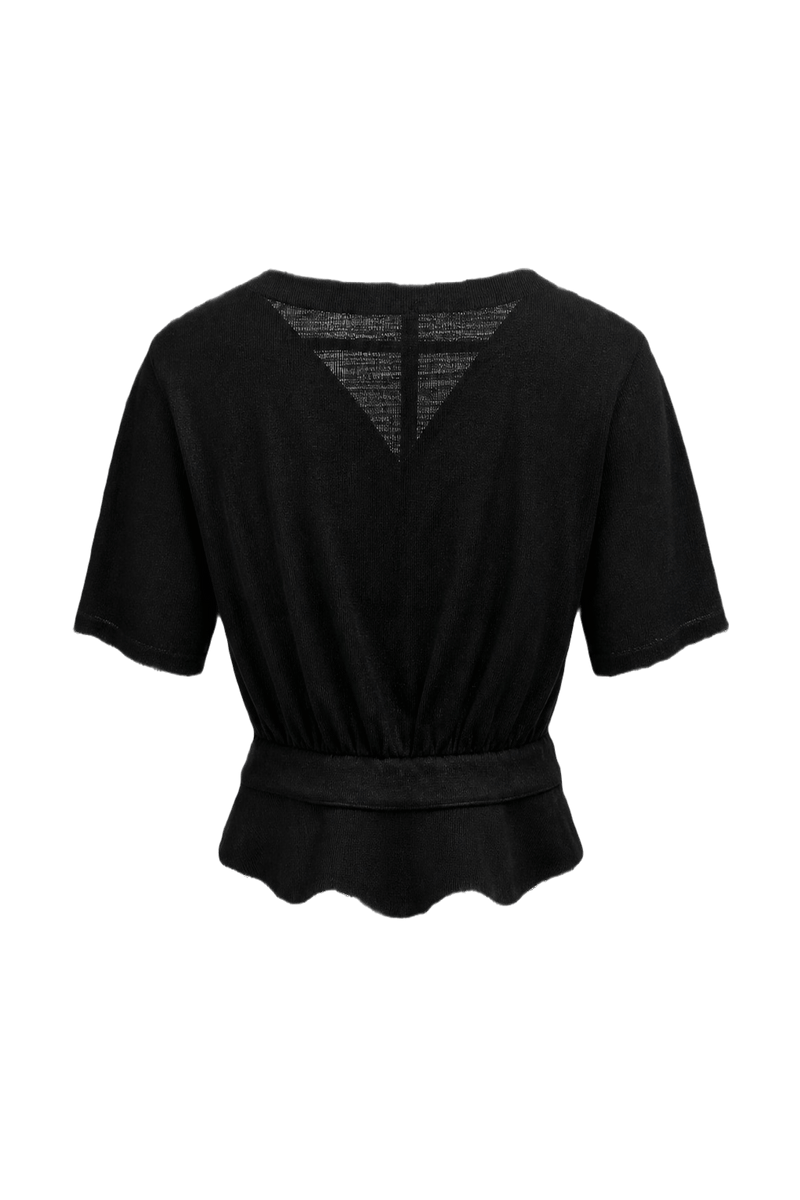 1980s Black Polyester Jacket - Back View