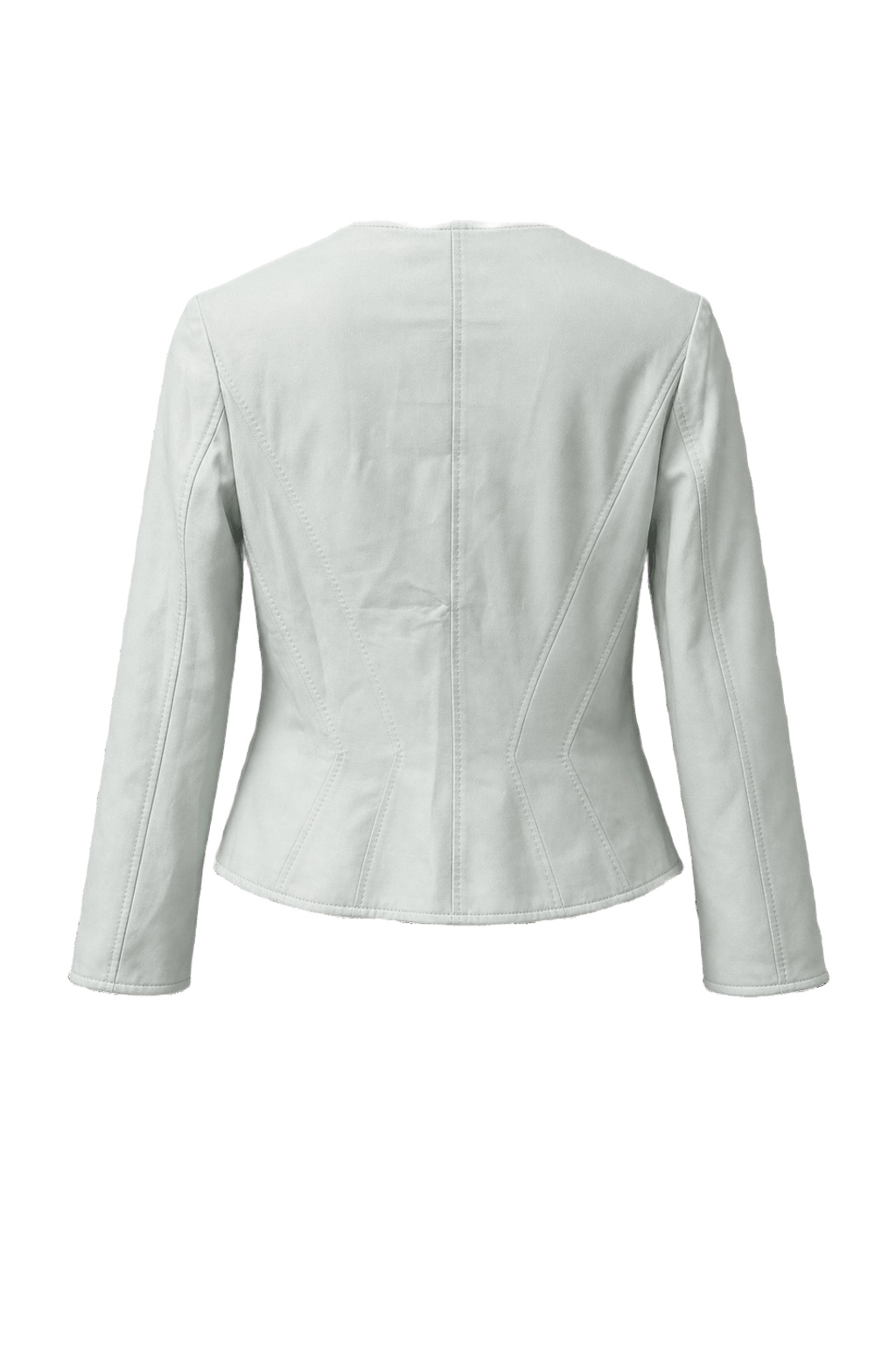 1980s Light Blue Cotton Blend Jacket - Back View