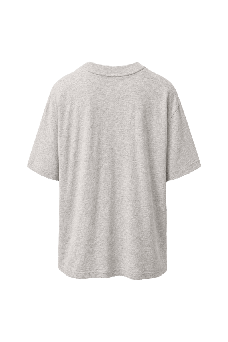 1980s Light Gray Cotton Blend T-Shirt - Back View