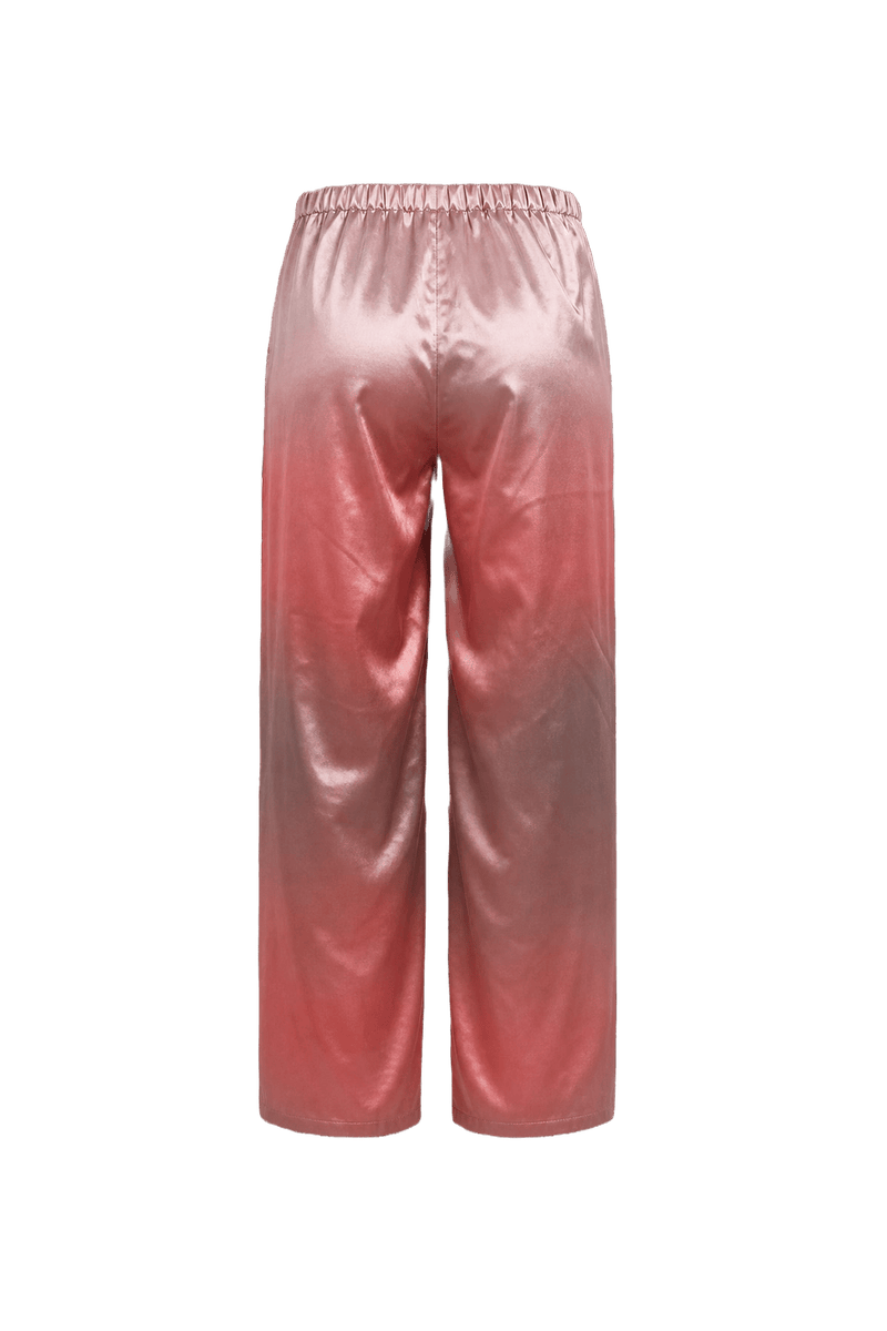 1990s Pink Polyester Pants - Back View
