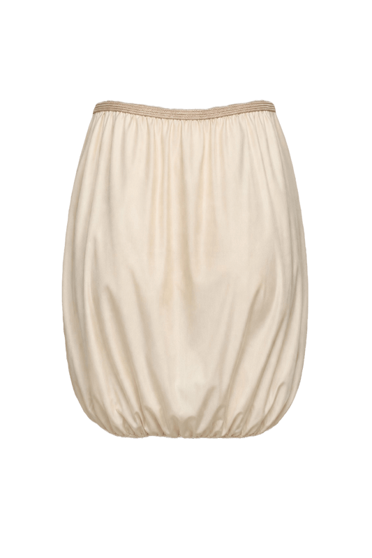 1960s Cream Synthetic Undergarment - Back View