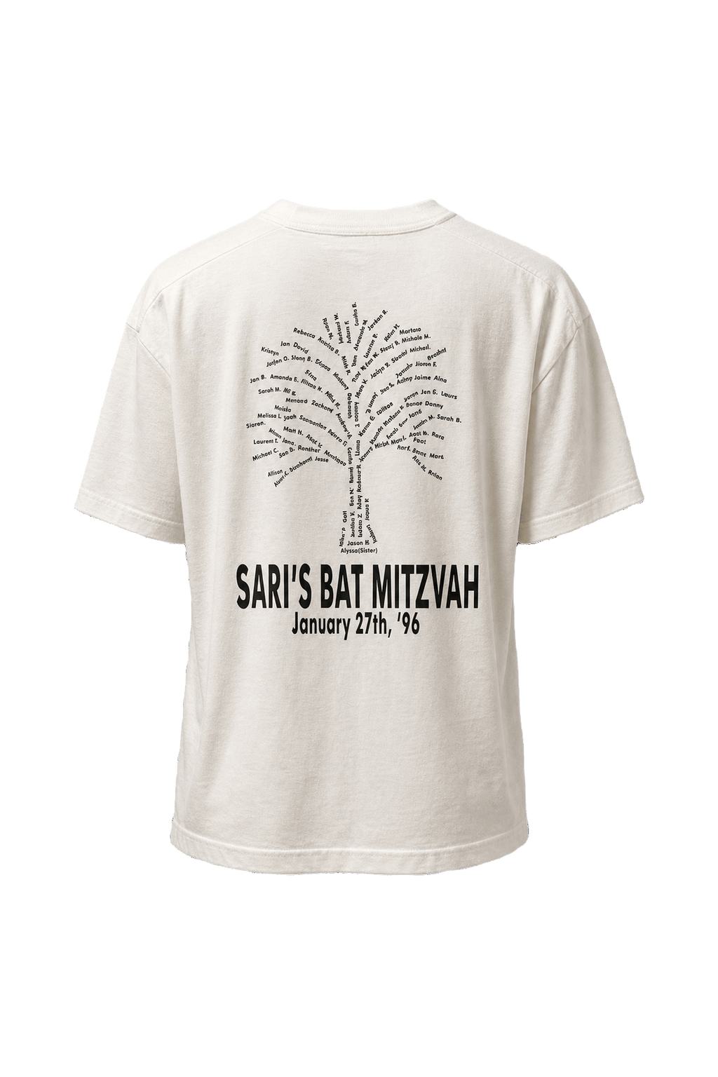 1990s White Cotton T-Shirt - Back View