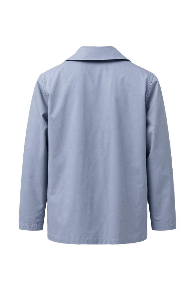 1960s Light Blue Cotton Jacket - Back View