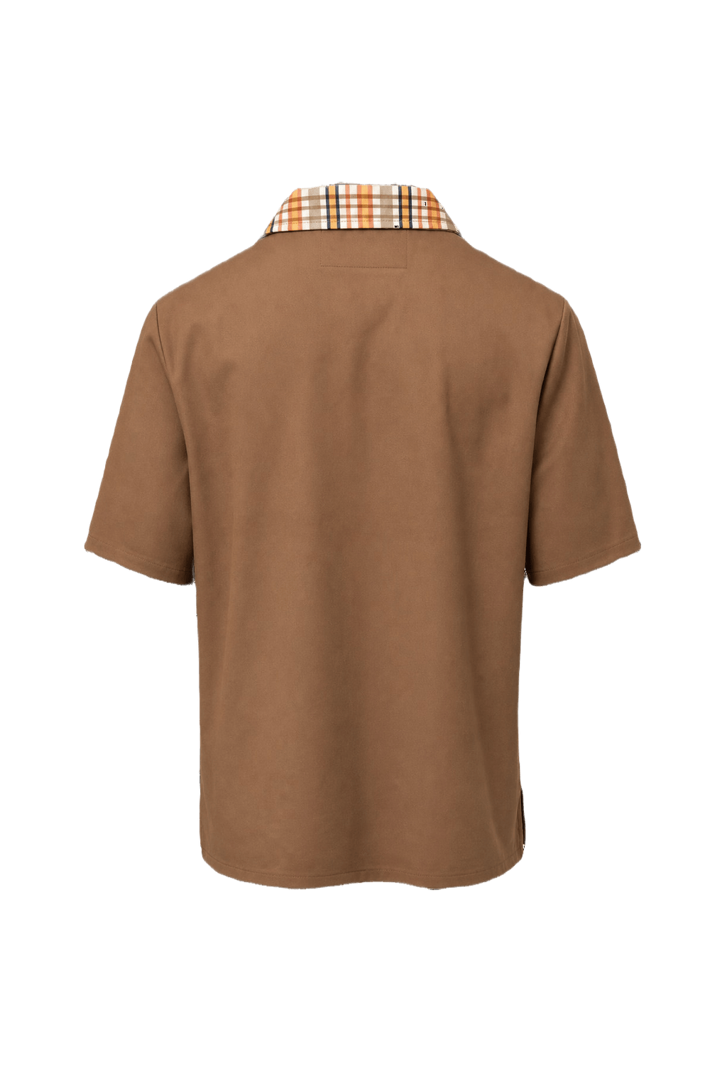 1970s Brown Polyester Shirt - Back View