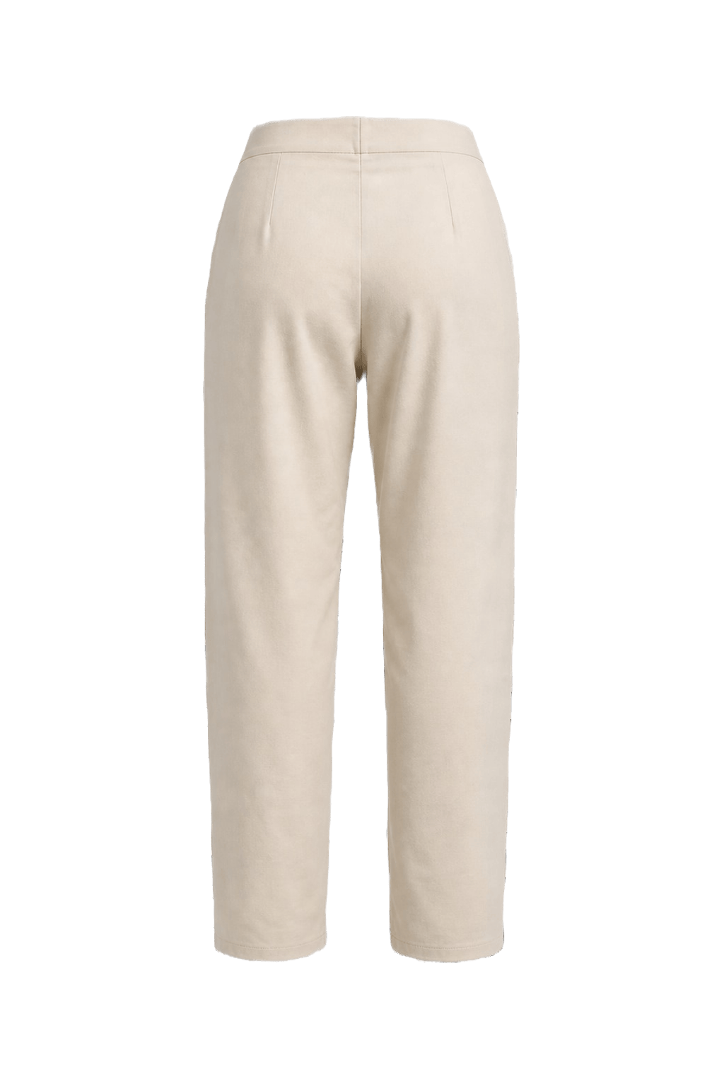 1990s Cream Polyester Blend Trousers - Back View