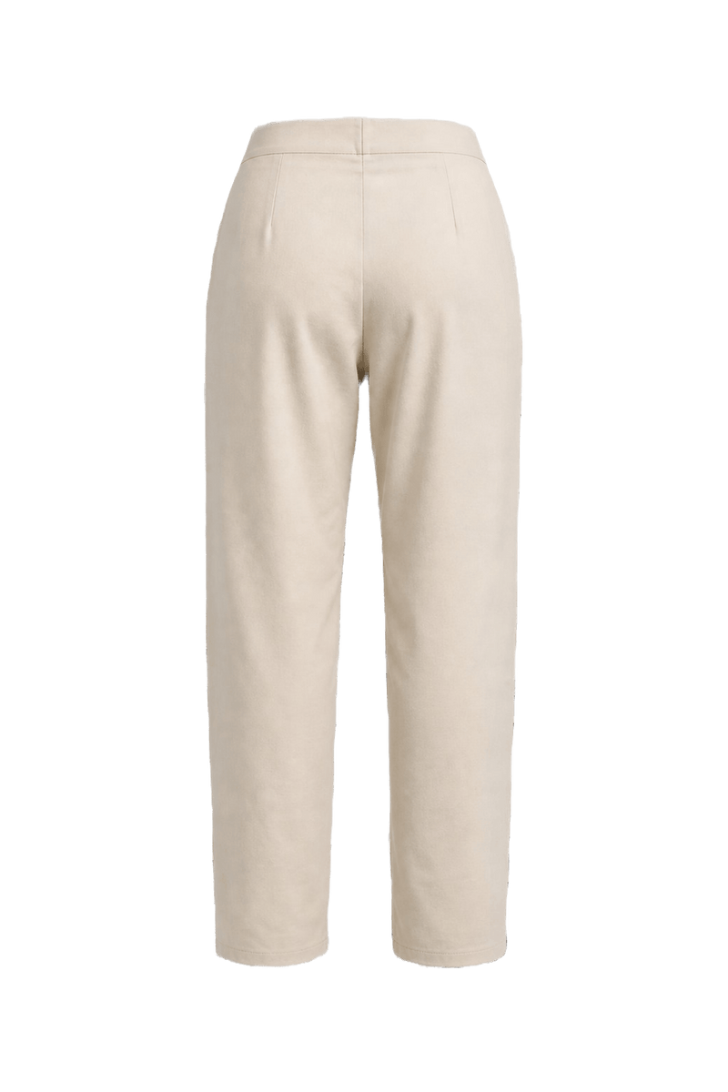1990s Cream Polyester Blend Trousers - Back View