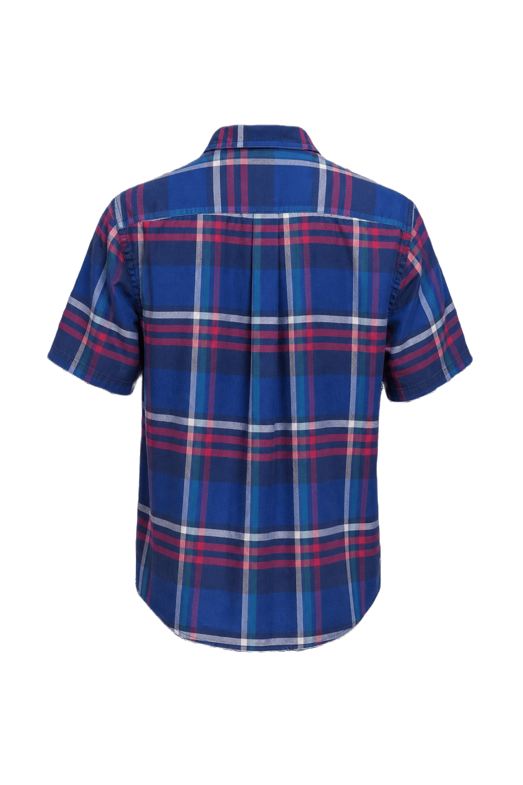 1980s Blue Cotton Shirt - Back View