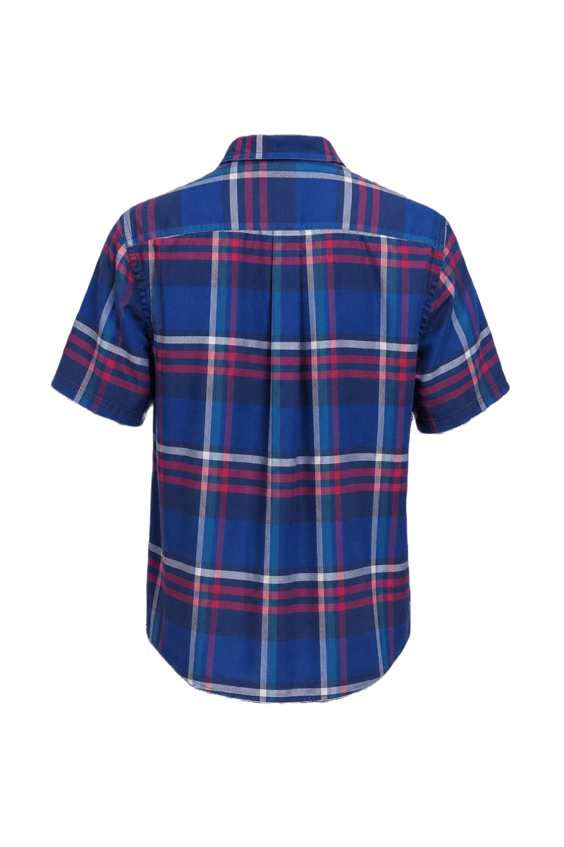 1980s Blue Cotton Shirt - Back View