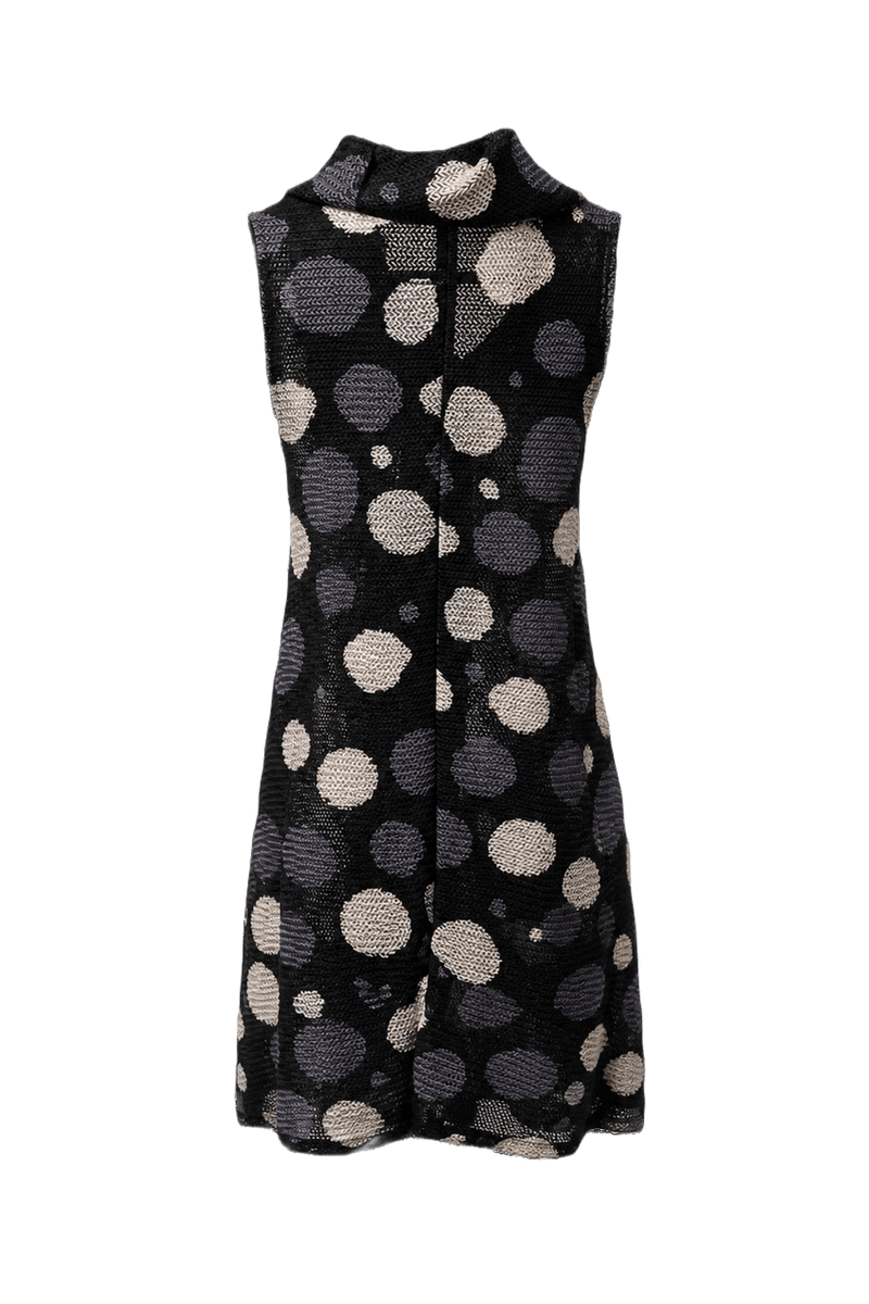 1990s Black Polyester Blend Blouse - Back View